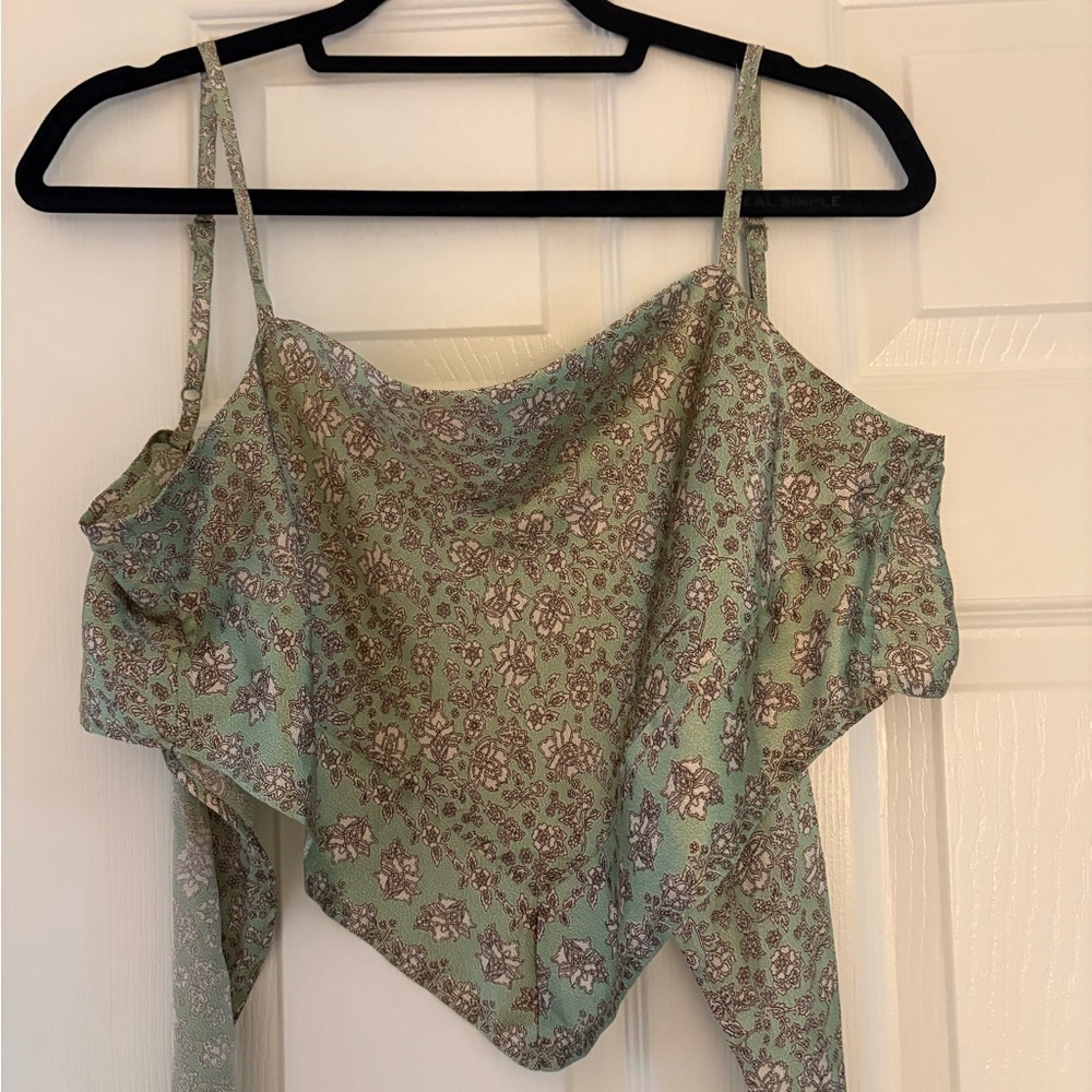 Floral Green Women's Top